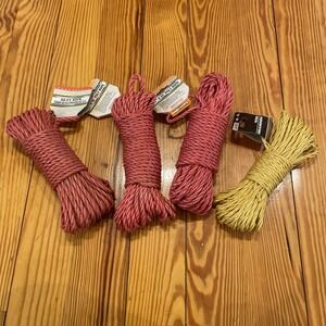 Tool Bench Hardware 50' Poly Rope (Lot Of 4) Red And Yellow